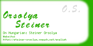 orsolya steiner business card